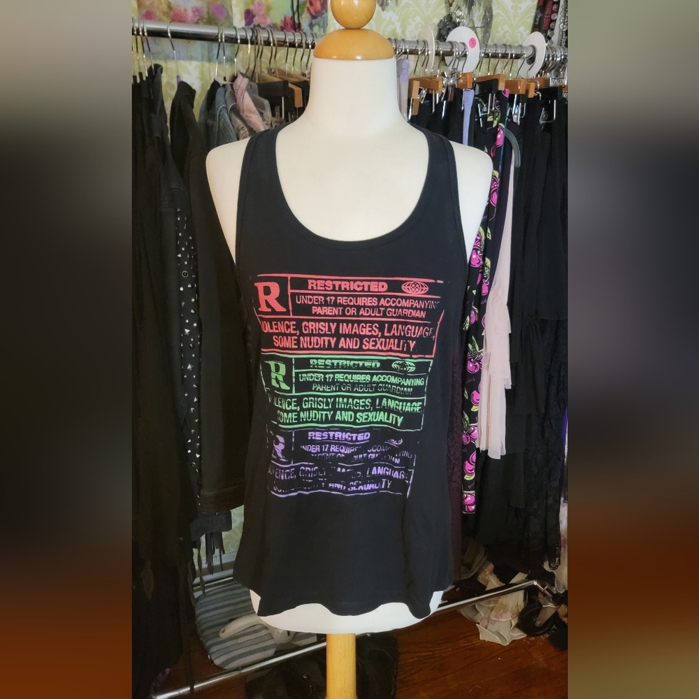 Rated R horror tank top